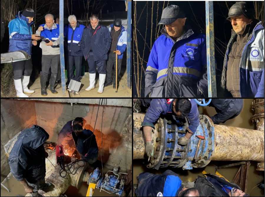 تلاش ۷۲ ساعته بازگشت آب در چالوس